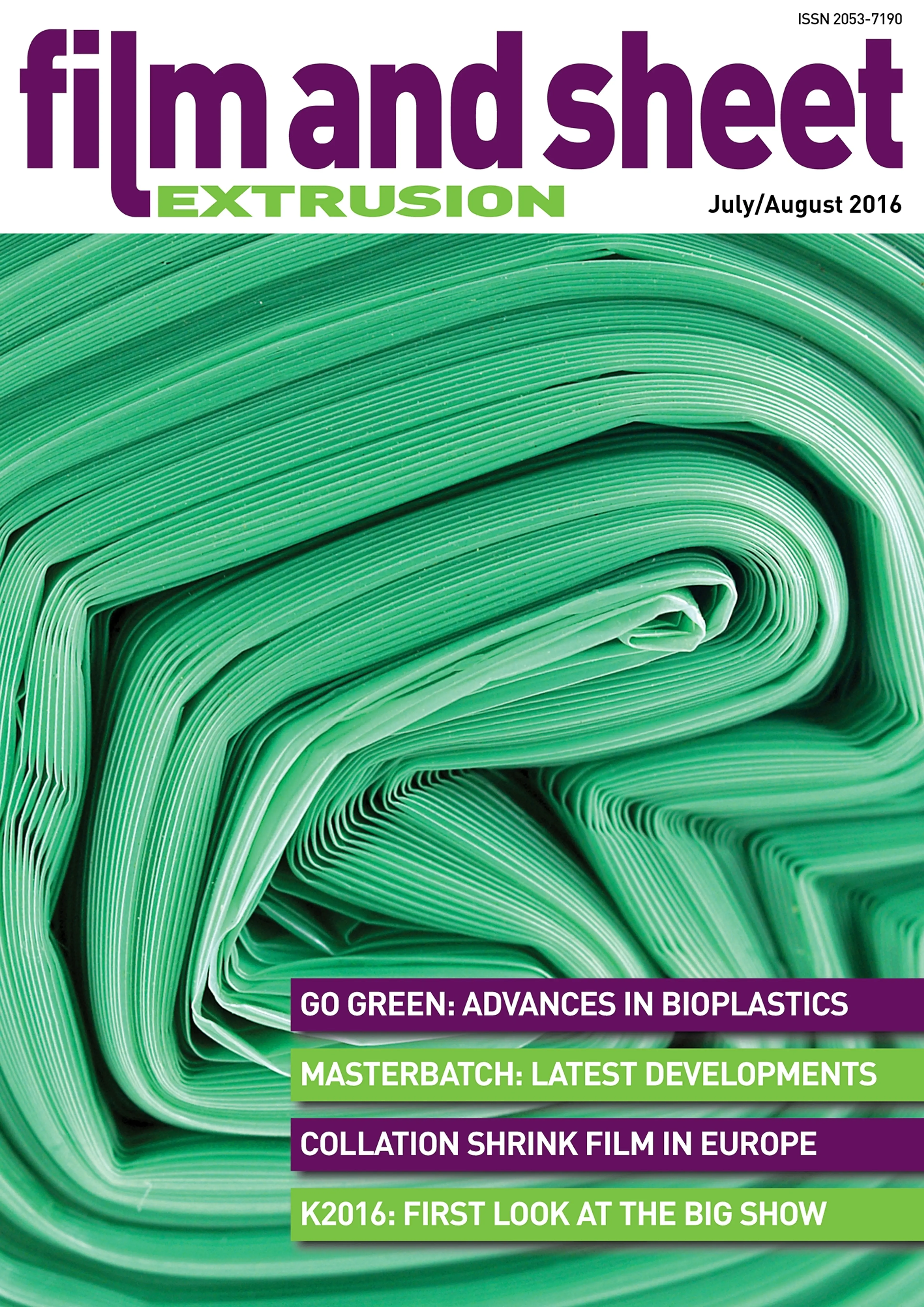 Film and Sheet Extrusion July/August 2016