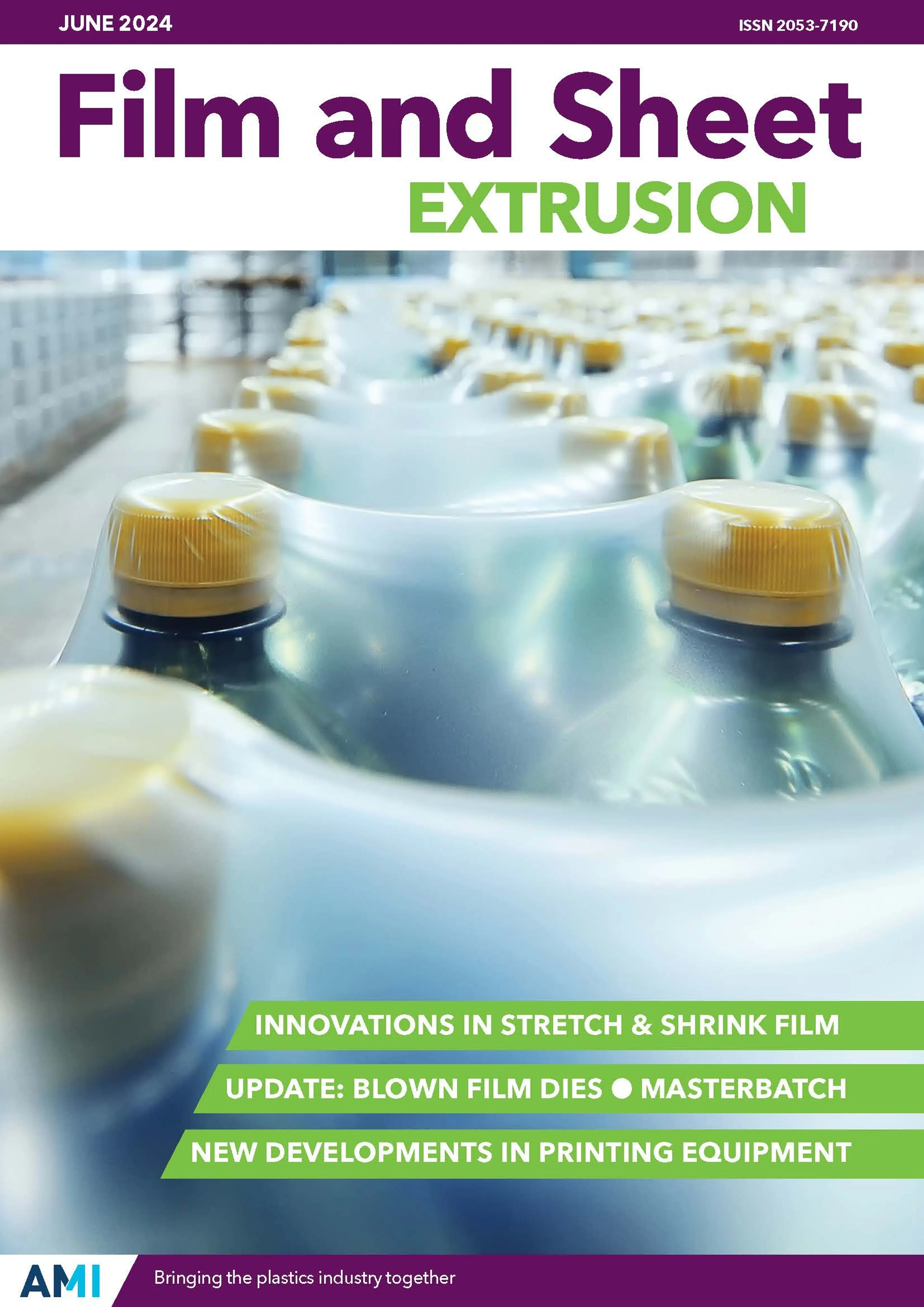 Cover of AMI's Film and Sheet Extrusion magazine June 2024