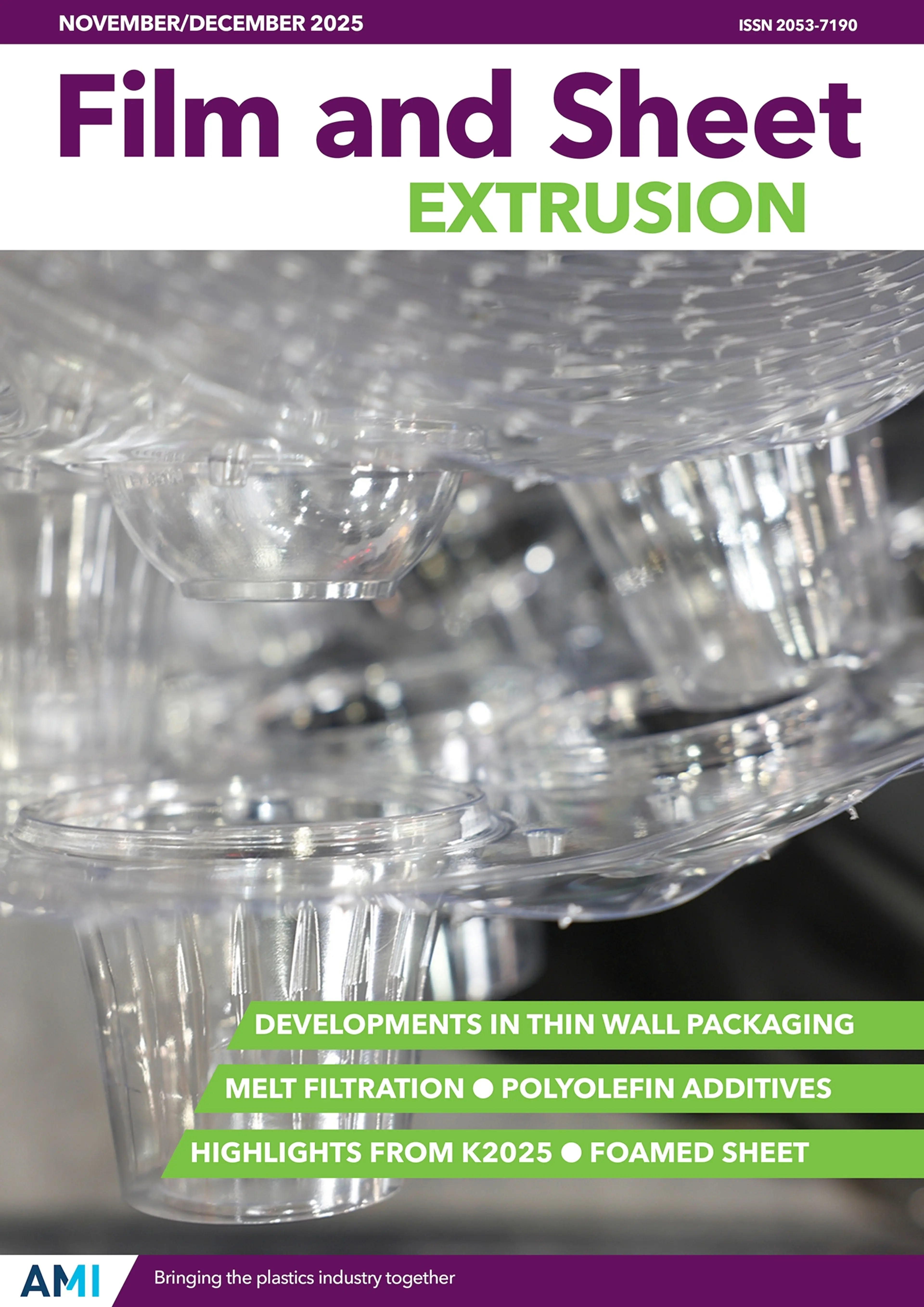 AMI's Film and Sheet Extrusion magazine - Nov/Dec 2025 cover