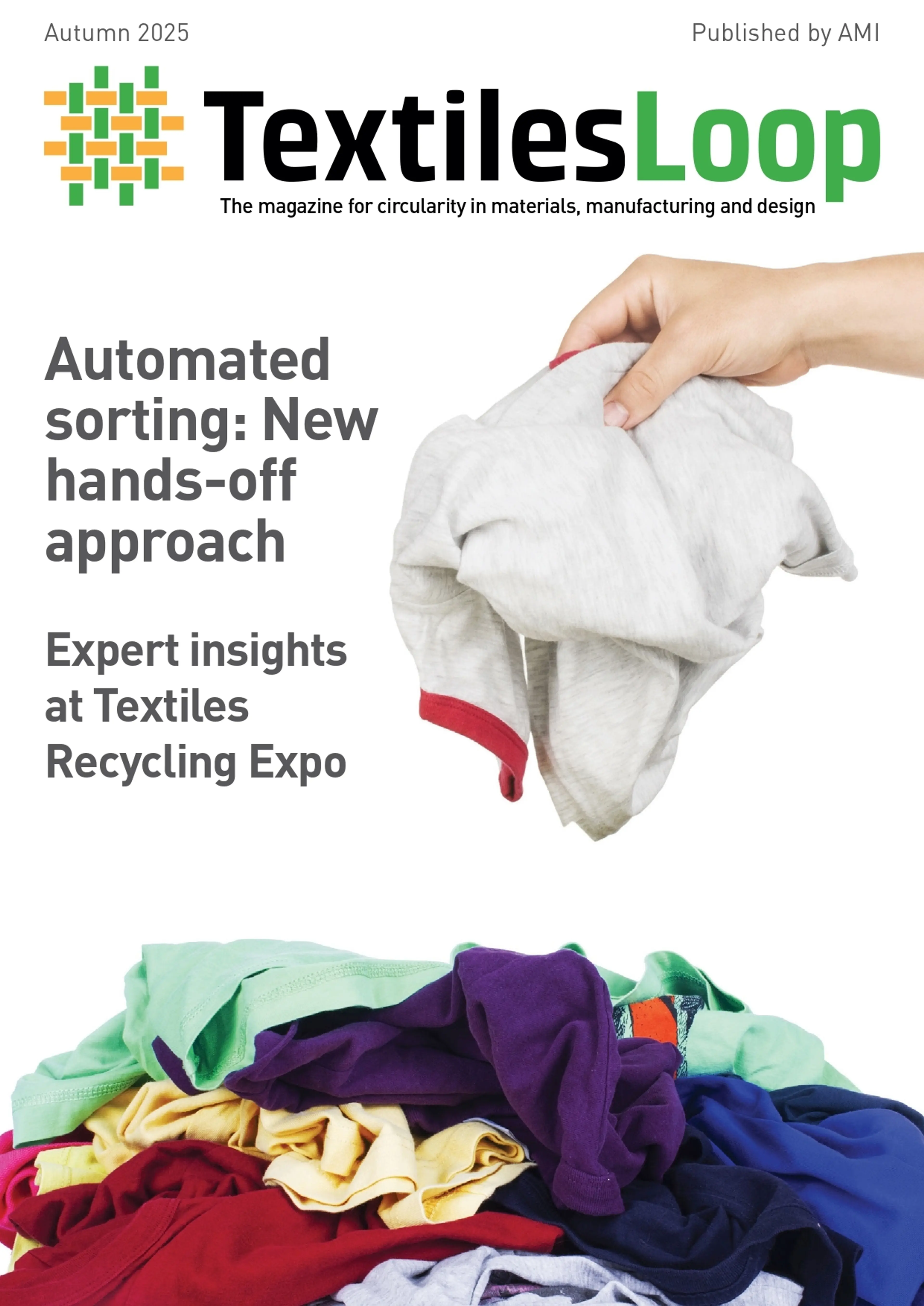 Cover of AMI's TextileLoop Autumn 2025 magazine